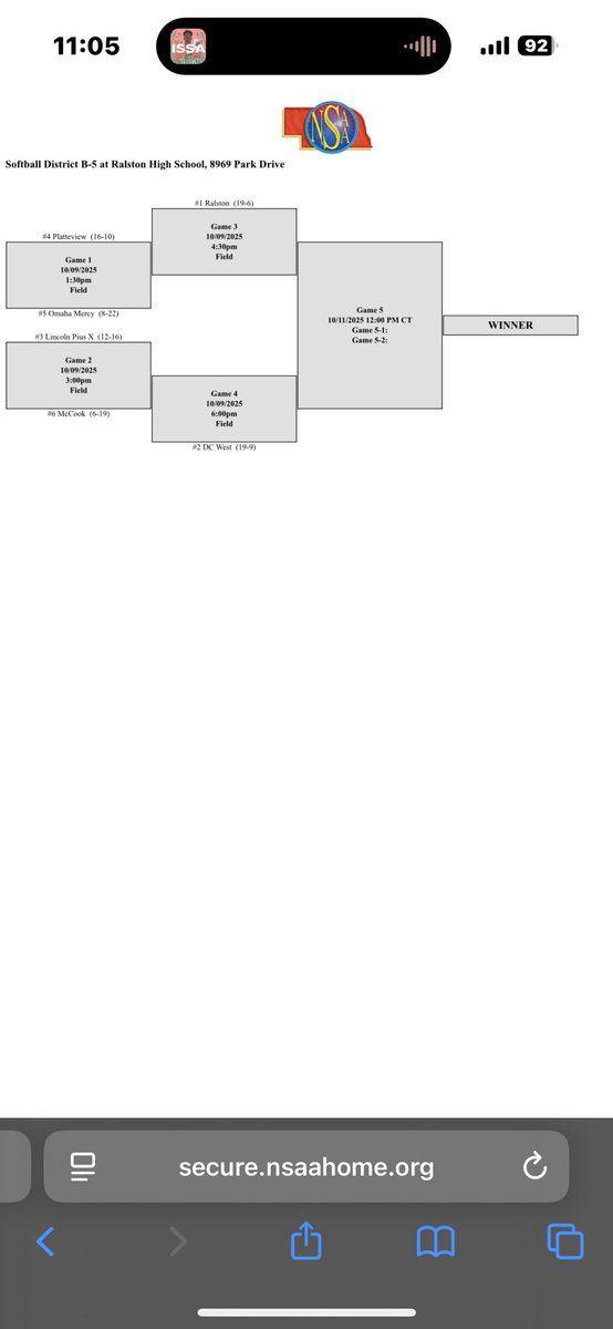 DISTRICTS DAY ‼️‼️‼️

Competing in the B-5 District at Ralston! New day, new opportunities 👊🏼

🗓️ Thursday, October 9
📍 Ralston High School 
🆚 Platteview
⏰ 1:30pm
🔊 GC: Mercy Varsity Monarchs 

<a href="/MercyMonarchs/">Monarch Athletics</a> 

#Team2 #BAMO