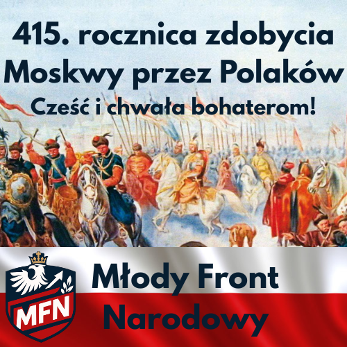 MFNarodowy's tweet photo. 🇵🇱 9 października 1610 – Polacy zdobywają Moskwę.
Husaria i żołnierze Rzeczypospolitej weszli do stolicy wroga jako zwycięzcy. Był to szczyt potęgi polskiego oręża i dowód, że odwaga i wiara mogą pokonać każdego przeciwnika.
Chwała Zwycięzcom spod Moskwy!
#Husaria #Polska https://t.co/HscoV1xc0X