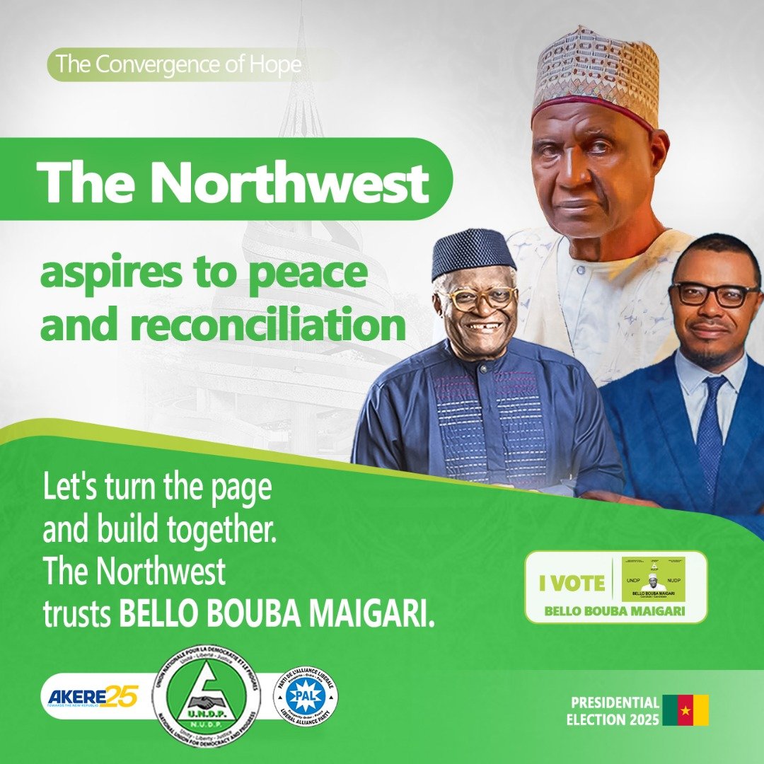 The North-West yearns for peace and extends its hand for reconciliation.
#foryouシ #facebookreelsviral #Politics #hope #cameroun #election2025 #cameroon #akere25 #BelloBouba #atekicaxton #espoir #changement
#Akere2025 #AkereMuna #Share #Like #UnisEtForts #237Vote #ChangeNow