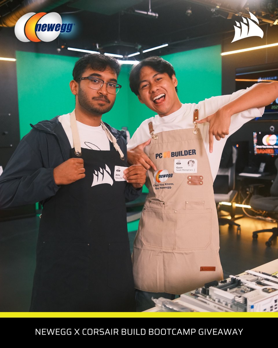 CORSAIR's tweet image. 🎉 GIVEAWAY ALERT 🎉 To kickoff the first ever Newegg x Corsair Build Bootcamp, we’re giving you a shot to win a FULLY BUILT GAMING PC!​

How to Enter:​
1. Must be following @Newegg and @Corsair​
2. Comment on our upcoming #BuildBootcamp2025 photos and videos—each post you engage…