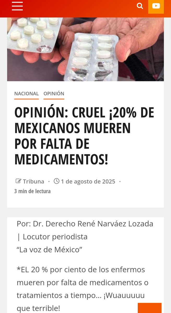 BotDe20Millones's tweet image. Expertos han estimado que entre el 20% y el 25% de las muertes en México podrían estar vinculadas a la falta de atención médica y medicamentos.

O sea que en México si no te mata la delincuencia organizada, te mata la indolencia del gobierno de 4Ta.