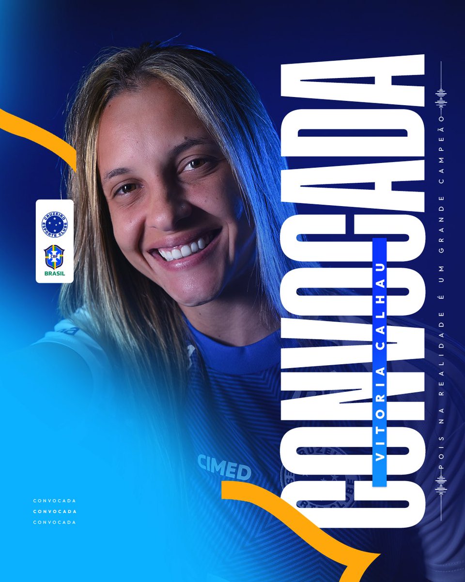 CruzeiroFem's tweet image. Vitoria Calhau é Seleção! 🇧🇷🦊

Nossa zagueira foi convocada pelo técnico Arthur Elias para disputar os amistosos contra a Inglaterra e a Itália, nos dias 25 e 28 de outubro!

Sucesso em mais essa oportunidade, Calhau! 💙