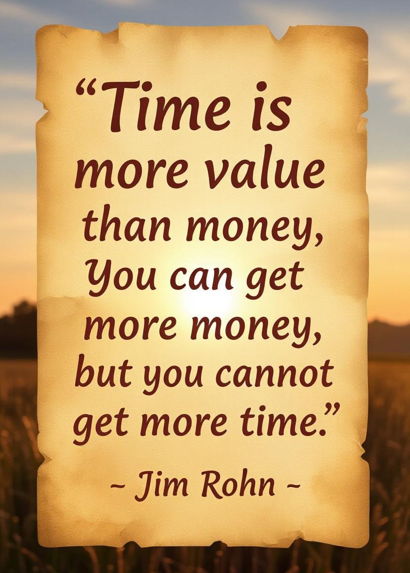 Readrichrevoltn's tweet photo. Value time over cash: It's your most finite resource! ๐ฐ๏ธ 'Time is more valuable than money
#FinancialLiteracy #TimeManagement #MoneyVsTime #Productivity https://t.co/WK6RkzeFr8