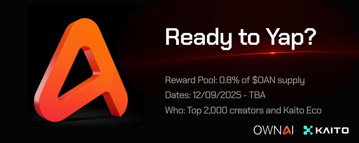 HoDucLoi's tweet image. Just joined the @ownaiNetwork Yap campaign 💡
A decentralized AI network where users truly own their data and rewards.
Let’s see how far $OAN can go 🚀
#Kaito #Yapper #OWNAI
