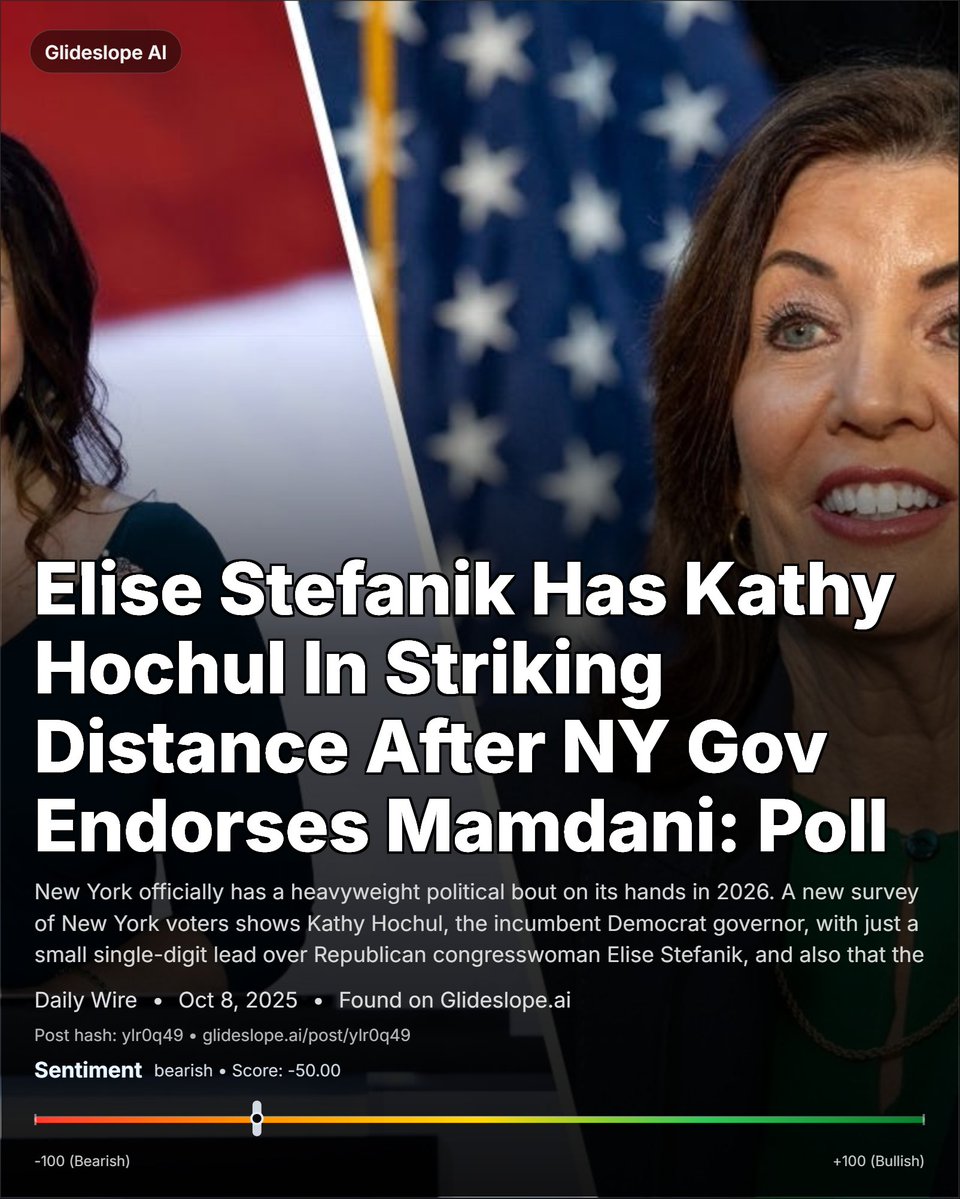 With Governor Kathy Hochul's endorsement of socialist candidate Zohran Mamdani possibly leading to decreased support among independents, and Congresswoman Elise Stefanik's growing popularity, New York may be headed for a political pivot.