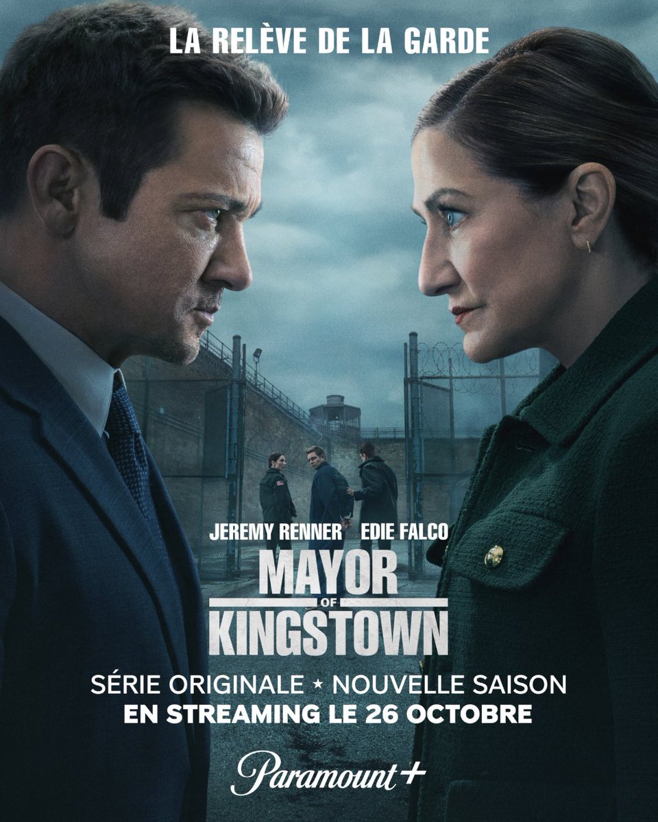 La relève de la garde. 
#MayorOfKingstown saison 4, le 26 octobre sur Paramount+ !