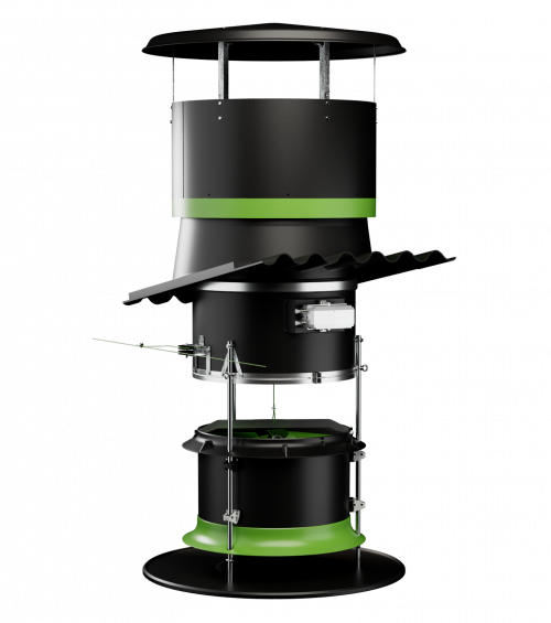 CanNethImports's tweet photo. Fancom's Recirculation Inlet Chimney supplies fresh air to the house - specially designed for poultry houses with outdoor access and equal pressure ventilation. Fancom's Poultry Computer automatically controls this process, resulting in optimal climate for all birds in the barn. https://t.co/VPybi9EnHB