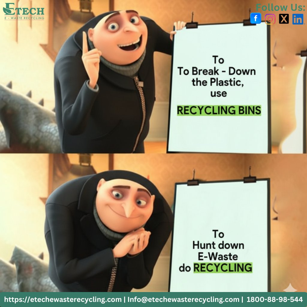 etechewaste's tweet image. To Hunt down E-waste do Recycling

#digitalera #ReduceReuseRecycle #SustainableFuture #etechewasterecyling #renewrecyclerevive #protecttheplanet #ewastemanagement
