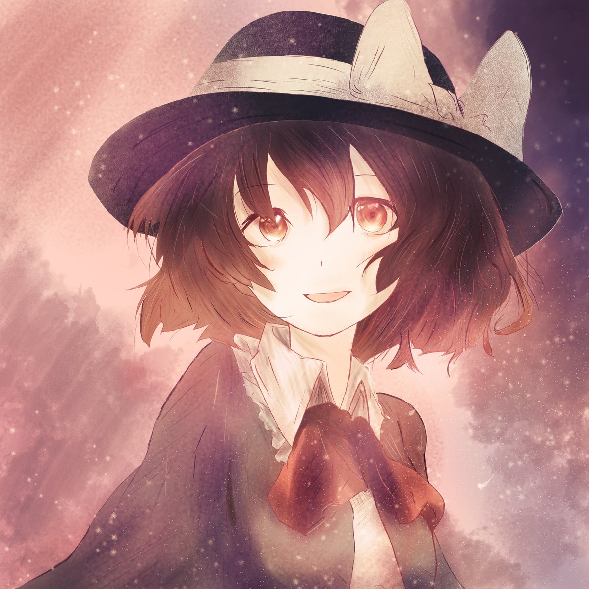 宇佐見蓮子 「左が最近の、右は2年前に描いたイラスト