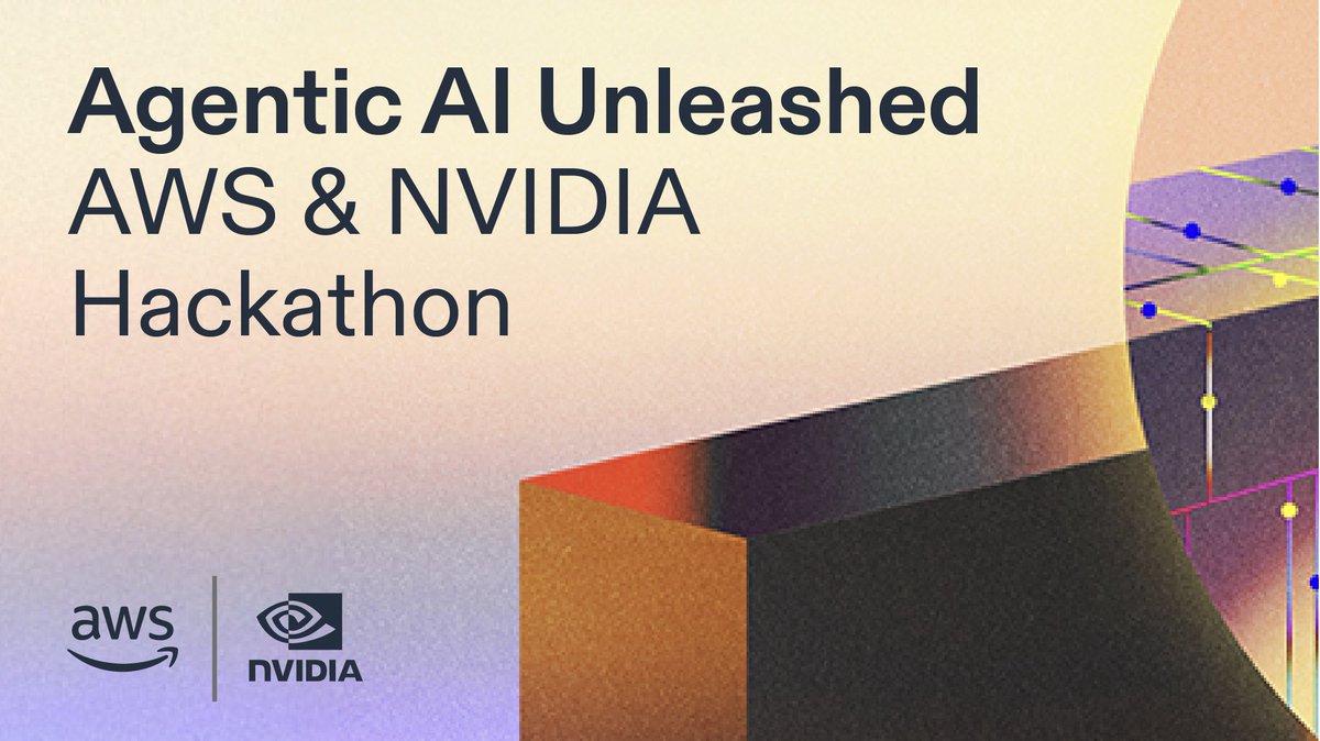 AWSAI's tweet image. Agentic AI Unleashed Hackathon is live 🏆⚡⏰

@nvidia &amp;amp; #AWS are giving you the tools to build faster, smarter, &amp;amp; better. Ship a real-world project, use cutting-edge tech &amp;amp; compete for prizes. Submissions due Nov 3. #agenticAI #AmazonSageMakerAI

👉 bit.ly/agenticaiunlea…