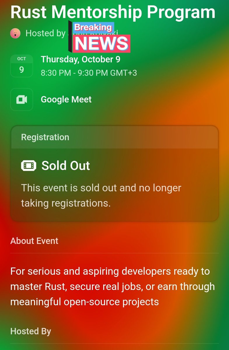 Big thanks to the Emertech Labs community and our Blockchain Engineer Mentor <a href="/MrishoLukamba/">Mrisho Lukamba🇹🇿| vane network</a> 

🙌 Only 10 curious minds made it in and by next year, you won’t believe the impact &amp; $ they’ll create. Kudos to and the mentees! &amp; <a href="/PolymathUnivers/">Ancestor Koiyaki 🇰🇪</a> 🚀 #Rust