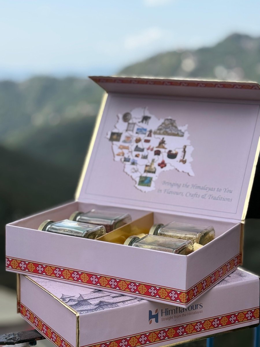 Did you check our Himachali themed Diwali Gift boxes ? 

Gift your loved ones Natural &amp; Healthy products from Himachal in this Gift box . 
Dm us for orders or visit himflavours.com 
#himflavours #Diwali
