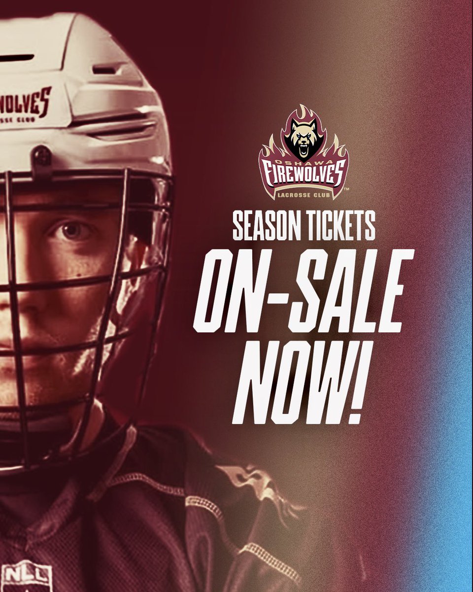 FireWolvesNLL's tweet image. Good news Oshawa, season tickets for the inaugural season in Oshawa are NOW ON-SALE‼️
Help us pack the TCC this season by visiting oshawafirewolves.com/tickets/oshawa… to learn more about season ticket options for the upcoming season!
#LacrosseLivesHere🔥