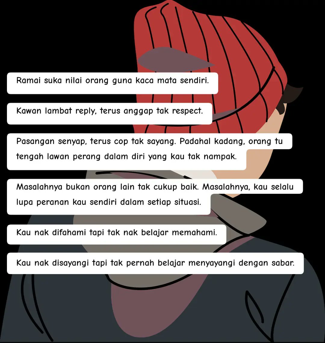 Bethanday0ff's tweet image. Kau kata orang tak berubah.

Tapi bila kali terakhir kau ubah cara kau hadap orang?

#tanggungjawab
#diri