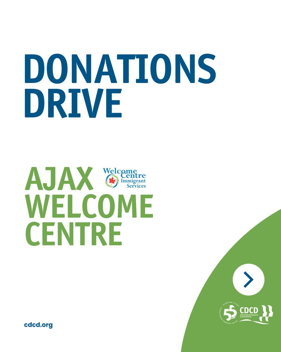 CDCDurham's tweet image. Join and support CDCD’s Donations Program by contributing today! We accept household items, clothing, and essentials to help families in need.

🔗 Link in Bio

For more info, contact:
📧 msobani@cdcd.org | 📞 905-686-2661 x220
#CDCD #WelcomeCentre #GiveBack #DonationsProgram
