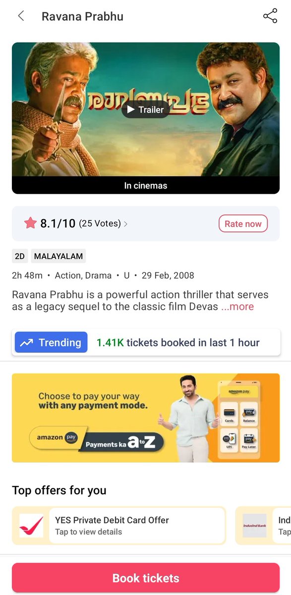 nath_aromal's tweet photo. Deyy 🔥🔥

 Ith 'രാവണൻ' effect 💥
#ravanaprabhu4k  #mohanlal https://t.co/wGBxrn1gP1