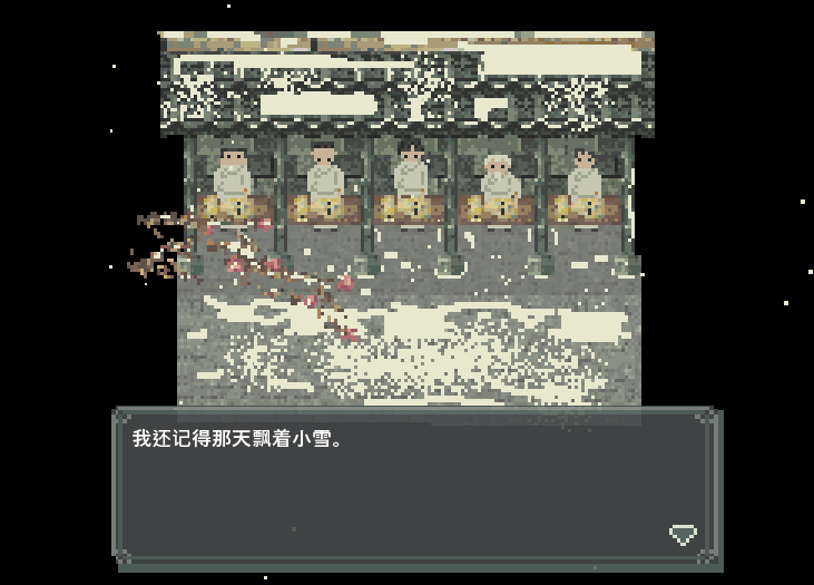 lukeluke6b's tweet image. The latest progress of my game: a scene shows the protagonist taking an exam on a snowy day. 
#pixelart #ドット絵 #IndieGames #gamedev