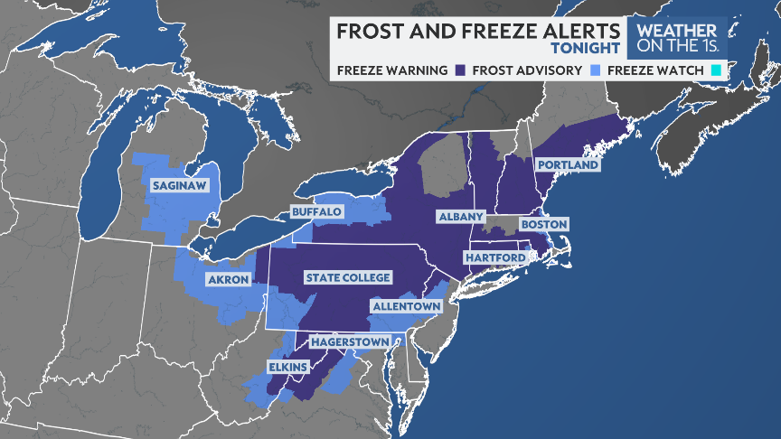 It's going to be a cold night in the northeast. Cover up or bring the tender plants in. #frost #freeze
