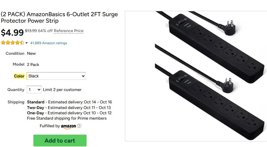 D26585421D's tweet image. Hot Deal Alert!⚡️
Woot has the (2 PACK) Amazon Basics 6-Outlet 2FT Surge Protector Power Strip for just $4.99 🔌
✅ Free shipping with Prime
Perfect for home, office, or holiday setups — these always sell fast!
mavely.app.link/e/2zqR7A6tkXb
#WootDeals #TechDeals #AmazonBasics…