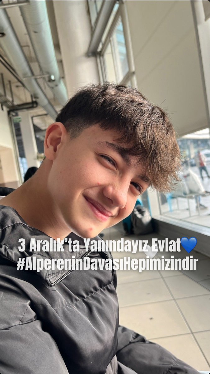 Alperen’in sesi olacağımız gün 3 Aralık 2025. O artık aramızda değil ama adaleti hâlâ arıyoruz. Sessiz kalmayacağız. 💙

#AlpereninDavasıHepimizindir
