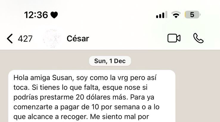 whoisemm_'s tweet photo. Si alguien conoce a CÉSAR PONCE MERO, díganle por favor que le pague los $130 a Susan Victoria, que le prestó el 01 nov del 2024 y hasta el día de se los paga. Siempre pone excusas para pagar pero al mismo tiempo sale con sus amigos a disfrutar, a tomar coco,etc. No más morosos. https://t.co/EA5qy6PfnQ