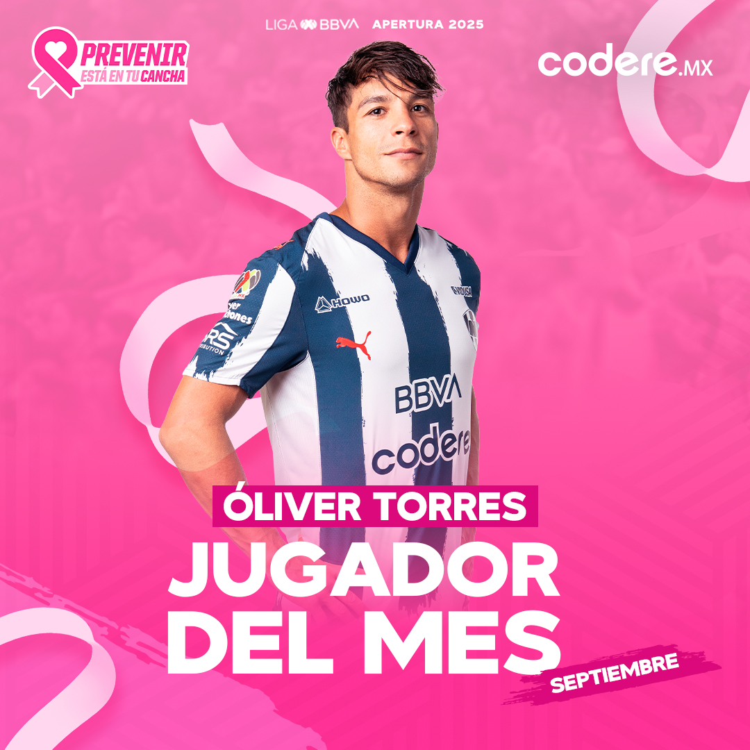 🔝 <a href="/Olitorres10/">Óliver Torres Muñoz</a> fue elegido por ustedes como nuestro Jugador del Mes <a href="/CodereMX/">Codere.mx</a> 🔝

¡Vamos con todo para lo que viene, Oli!💪🏼🔥