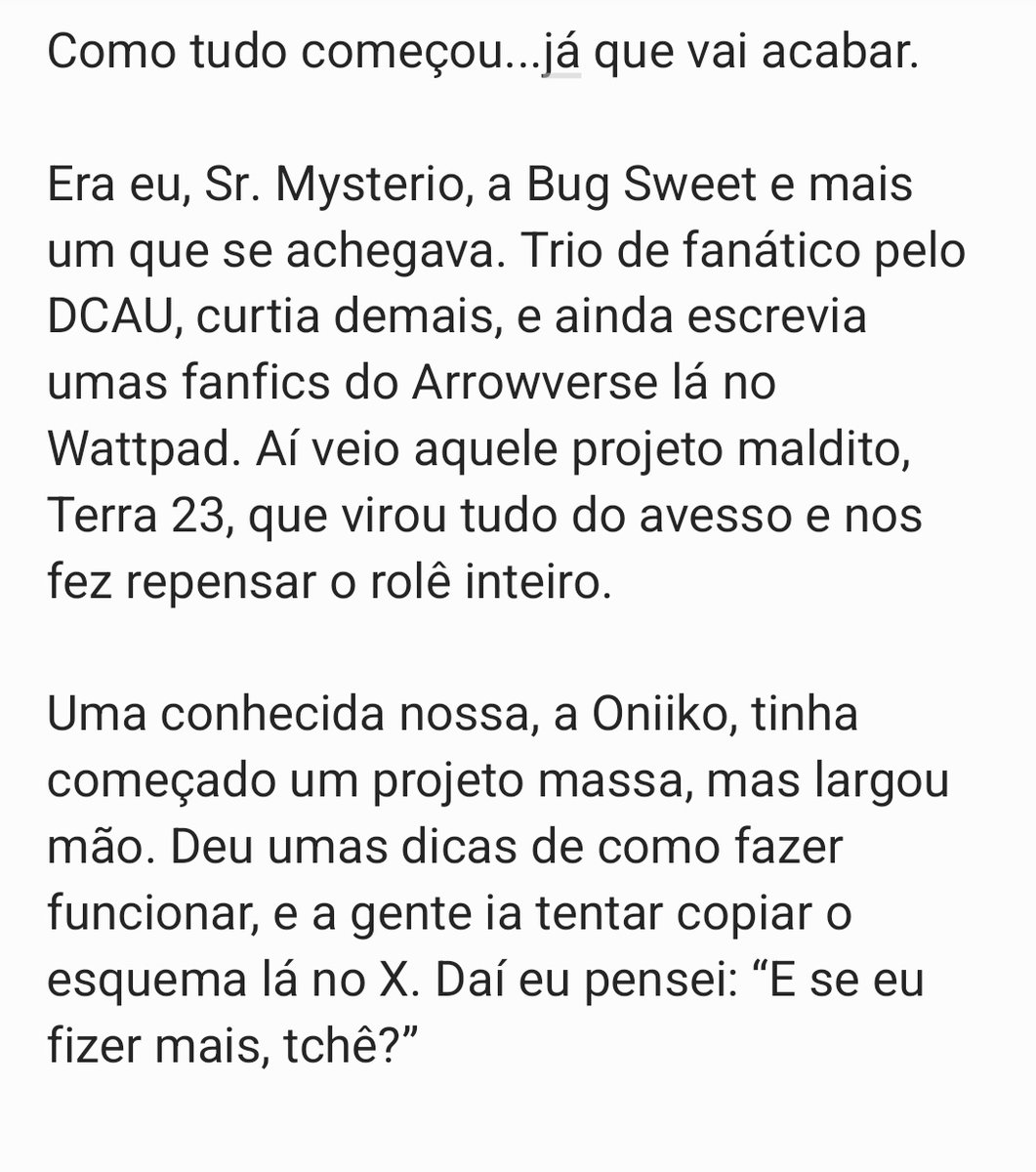 OFuxicoNerd's tweet photo. Antes de ir....

O @Dc_MarvelStudio é tocado por um cara que já se envolveu em umas polêmicas bem sérias, e isso sempre deixou a galera com o pé atrás. O 
@ford_focus2004 vive achando várias AU’s, mas nunca se mete pra ajudar de verdade, parece que só quer saber das que ele tá. https://t.co/LeuWvlw8aS