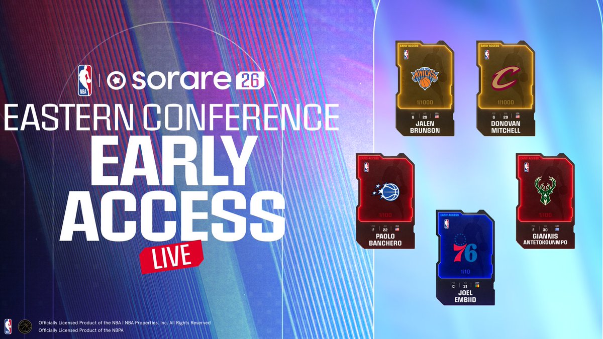 Deployment: East.sys
Progress: 100% ██████████
Access: Authorized ✅

Eastern Conference Early Access is LIVE 🔴
Scout now: go.sorare.com/ldlzq