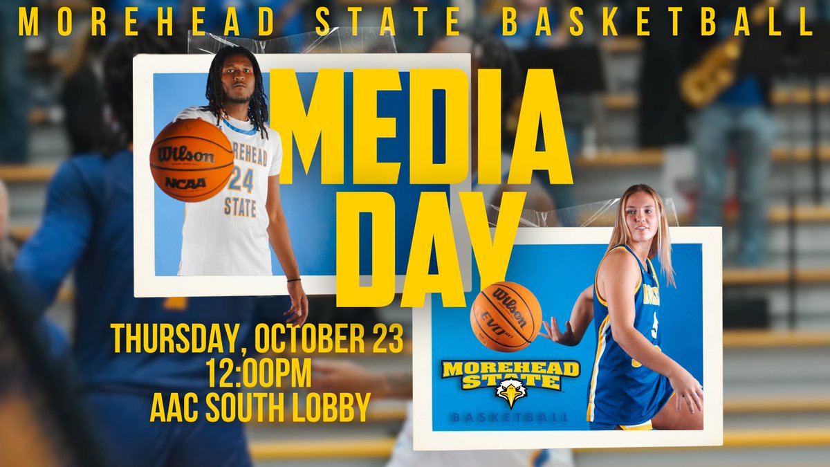 All fans &amp; media invited to a 2025-26 basketball introductory event and FREE lunch on Oct. 23, at NOON ET in the South lobby of the AAC.

<a href="/MSUEaglesMBB/">Morehead State Men's Basketball</a> and <a href="/MSUEaglesWBB/">Morehead State WBB</a> coaches and student-athletes will be on hand. Lunch provided by Tres Hermanos.

Story: tinyurl.com/44xvrbf3