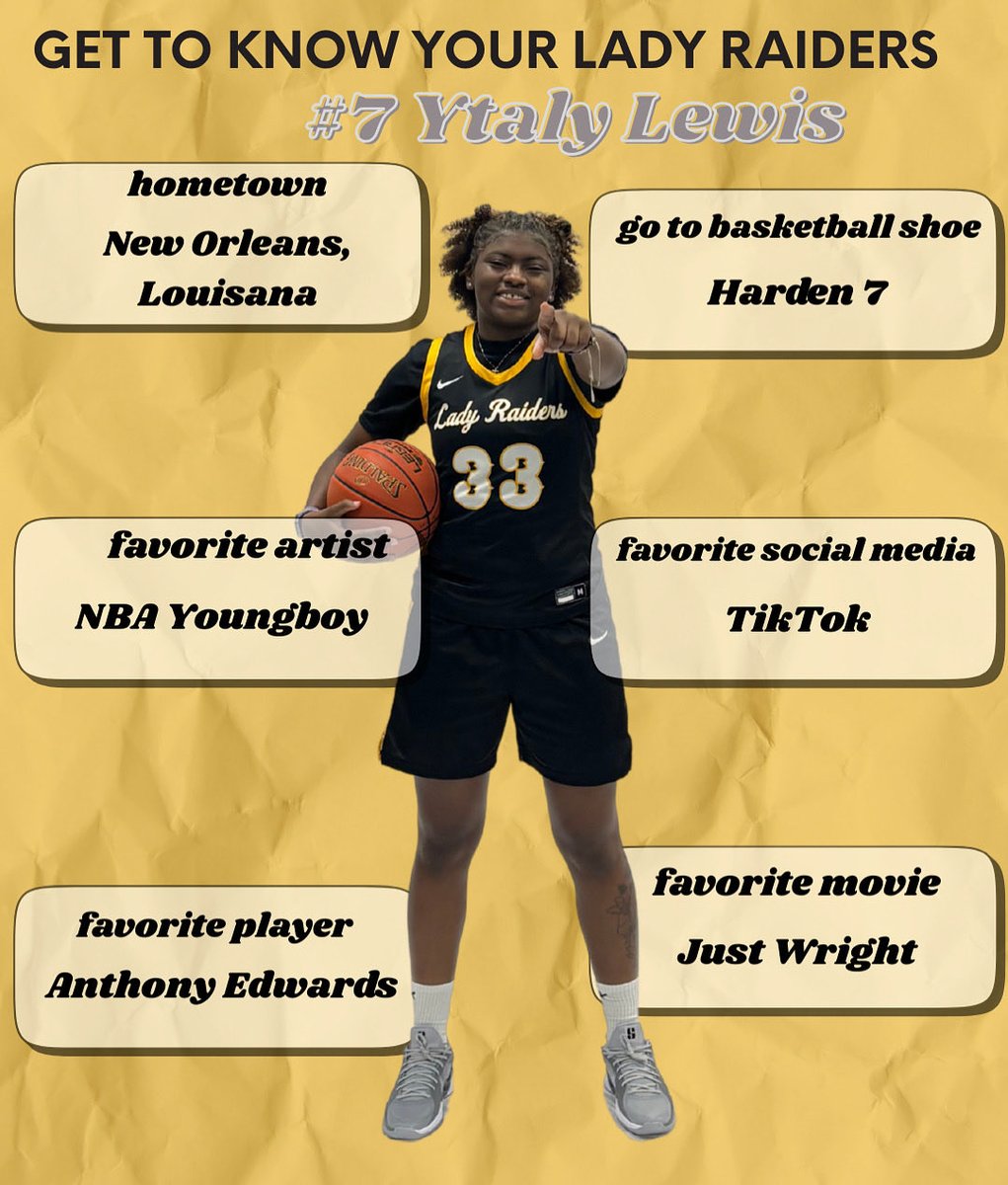 3Rwbb's tweet photo. Get to know freshman Ytaly Lewis ! 🎧🏀#️⃣7️⃣ https://t.co/AsSGrvxOjS