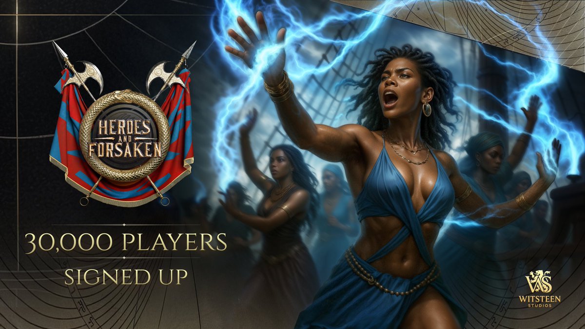 WheelofTimeTCG's tweet image. Heroes and Forsaken is gaining momentum
Over 30,000 players have now joined the fight between Light and Shadow
Thank you for helping this world grow so quickly!
Wishlist: store.steampowered.com/app/3954360
Pre-register: play.google.com/store/apps/det…