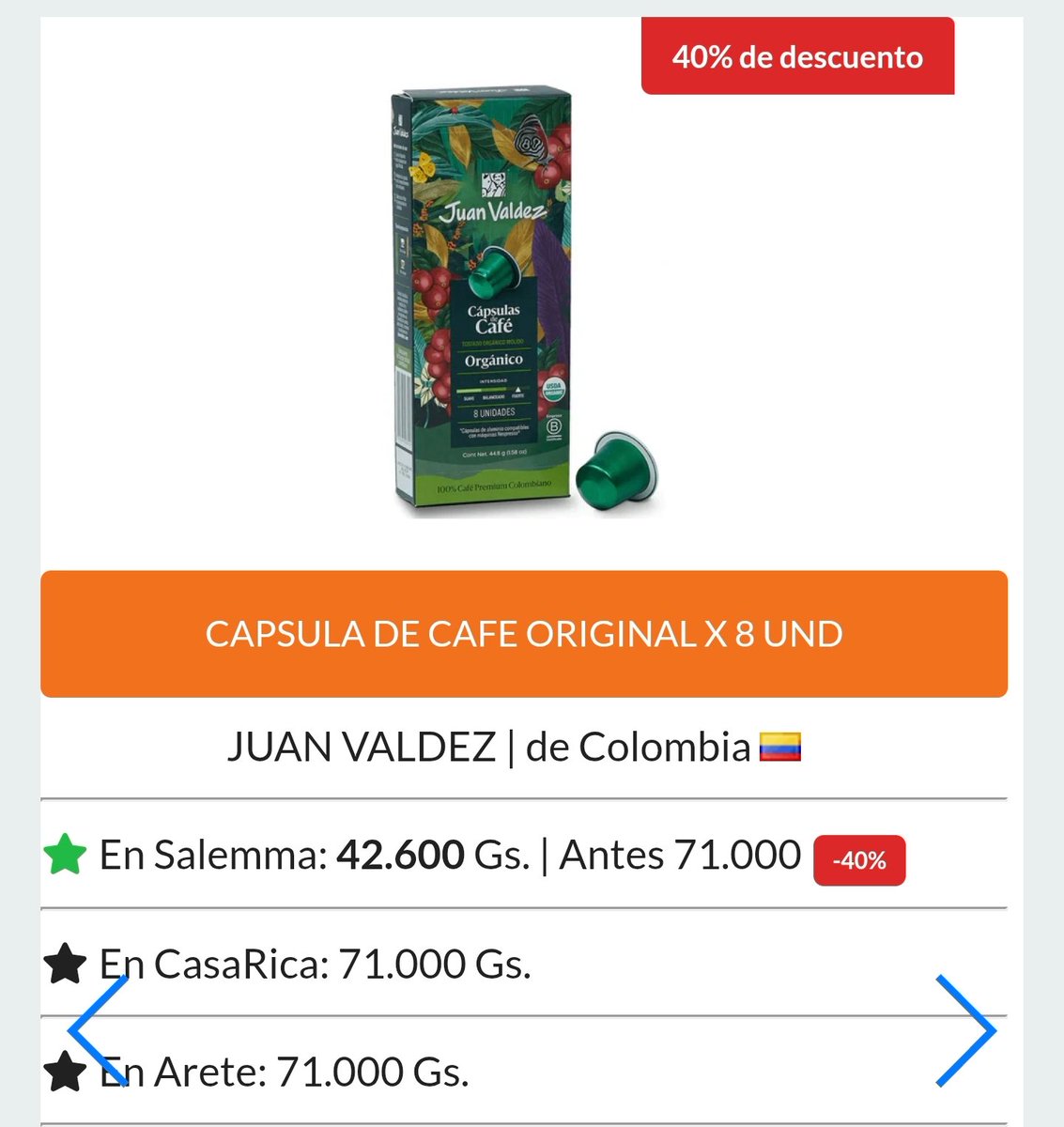 Café Dallmayr y Valdez con 52% y 40% de descuento 
comprador.digital/ofertas