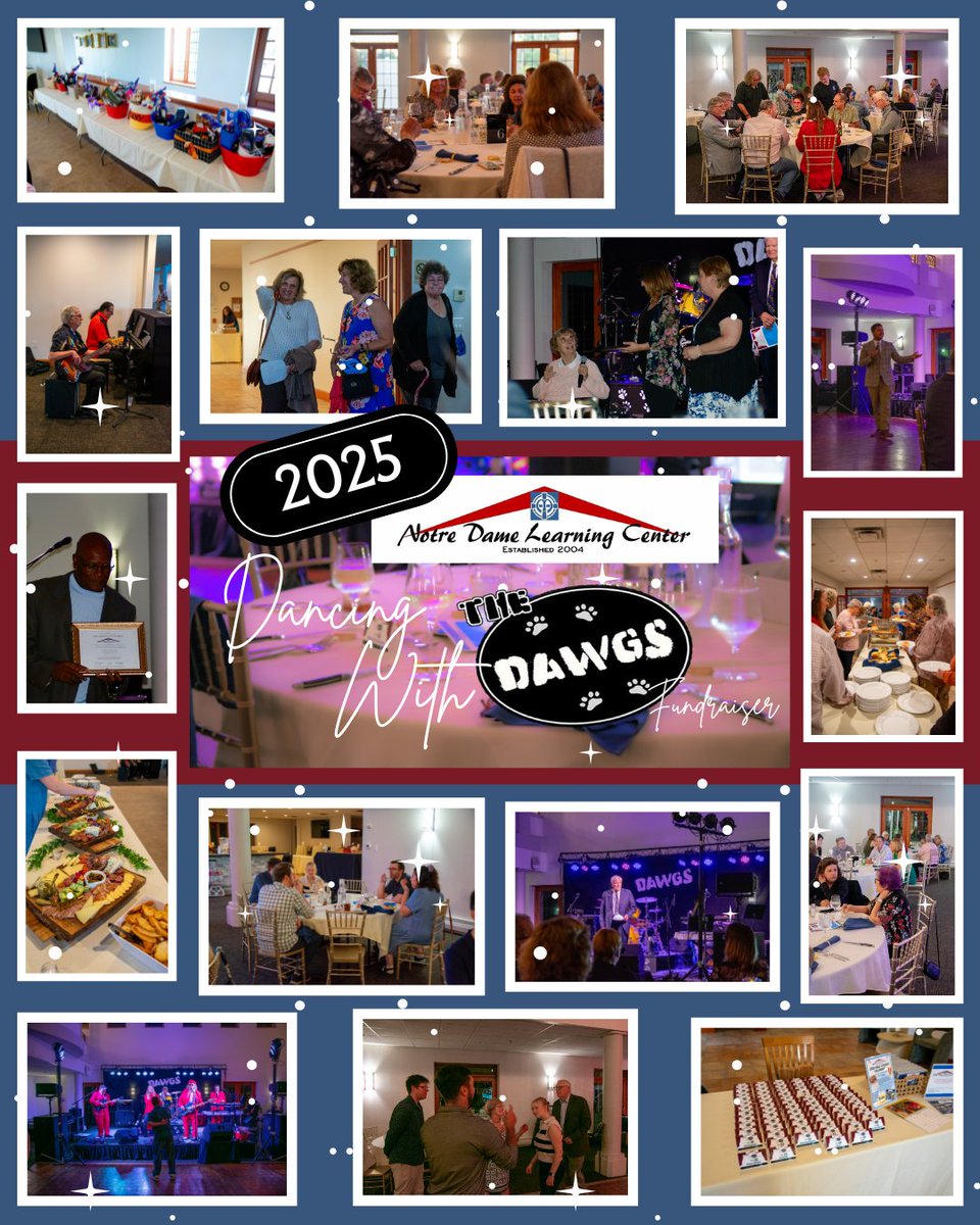 NDLCenter's tweet image. Thank you to everyone who joined us for our Dancing with the Dawgs fundraiser! We’re so grateful to all who attended, donated, or bid on our auction baskets. Your generous support helps us continue empowering students. 
View the full gallery here: ndlcenter.org/2025-dancing-w…