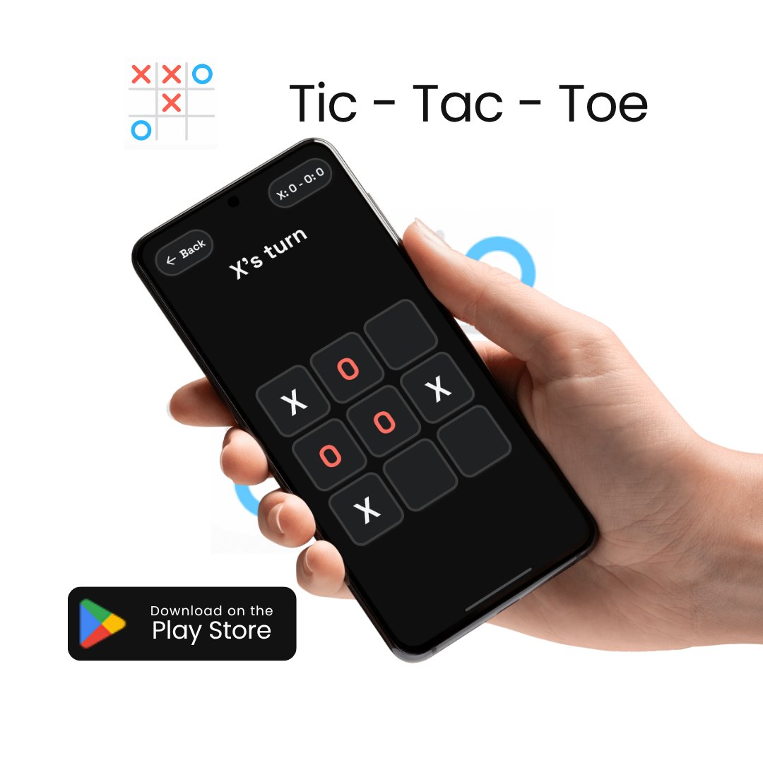 Thearshsran's tweet image. Bored? 😎 Play Tic Tac Toe with friends or AI anytime, anywhere!
Fun sounds, animations &amp;amp; leaderboard — all free!
👉 play.google.com/store/apps/det…
#TicTacToe #CasualGames #AndroidGaming #GameDev #FunGames