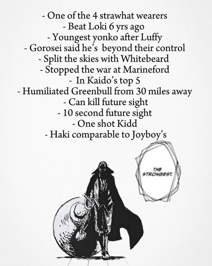 #ONEPIECE1162 
This just means Shanks>Xebec &amp; that Shanks is really built diff🤷‍♂️