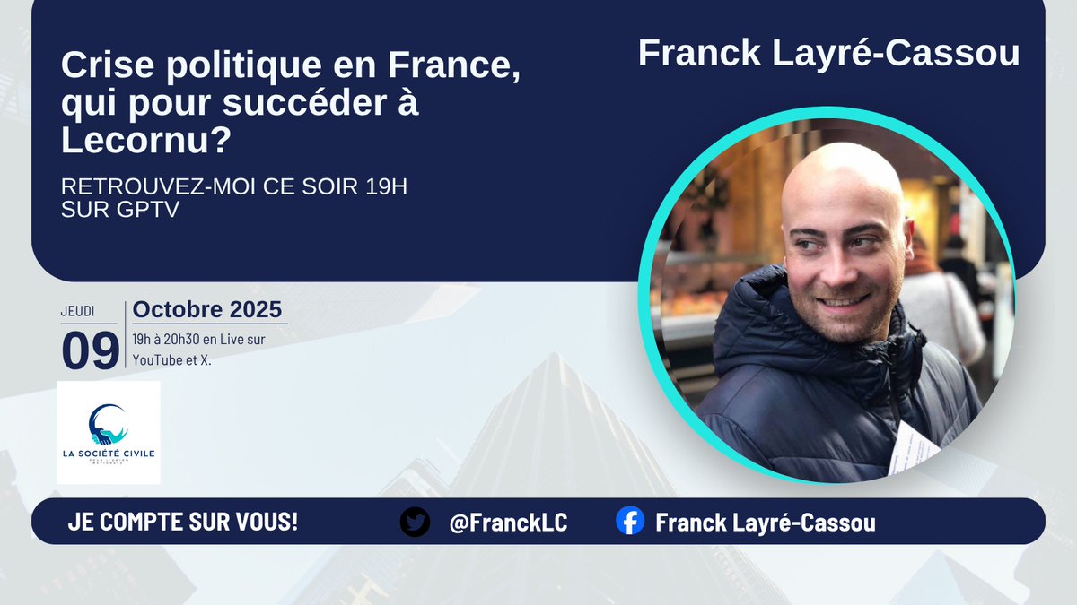 Retrouvez-moi dans 30 minutes sur <a href="/GPTVoff/">GÉOPOLITIQUE PROFONDE</a> pour débattre de la situation catastrophique de la #France. Il est temps que l'#UnionNationale se fasse pour sauver notre pays !
<a href="/scunionnational/">La SCUN 🇫🇷</a>