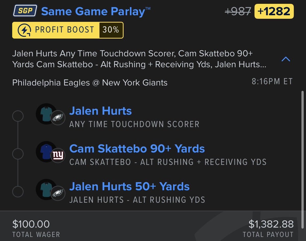 #Eagles vs #Giants #TNF

TAIL THIS RIGHT NOW!!