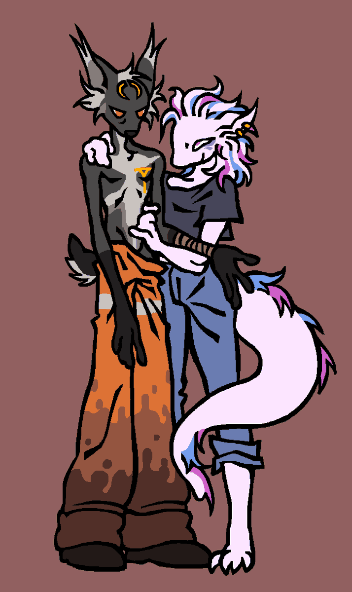 commission i finished some days ago for <a href="/SmallSoftDragon/">Kazé 💛🤍💜🖤</a> !