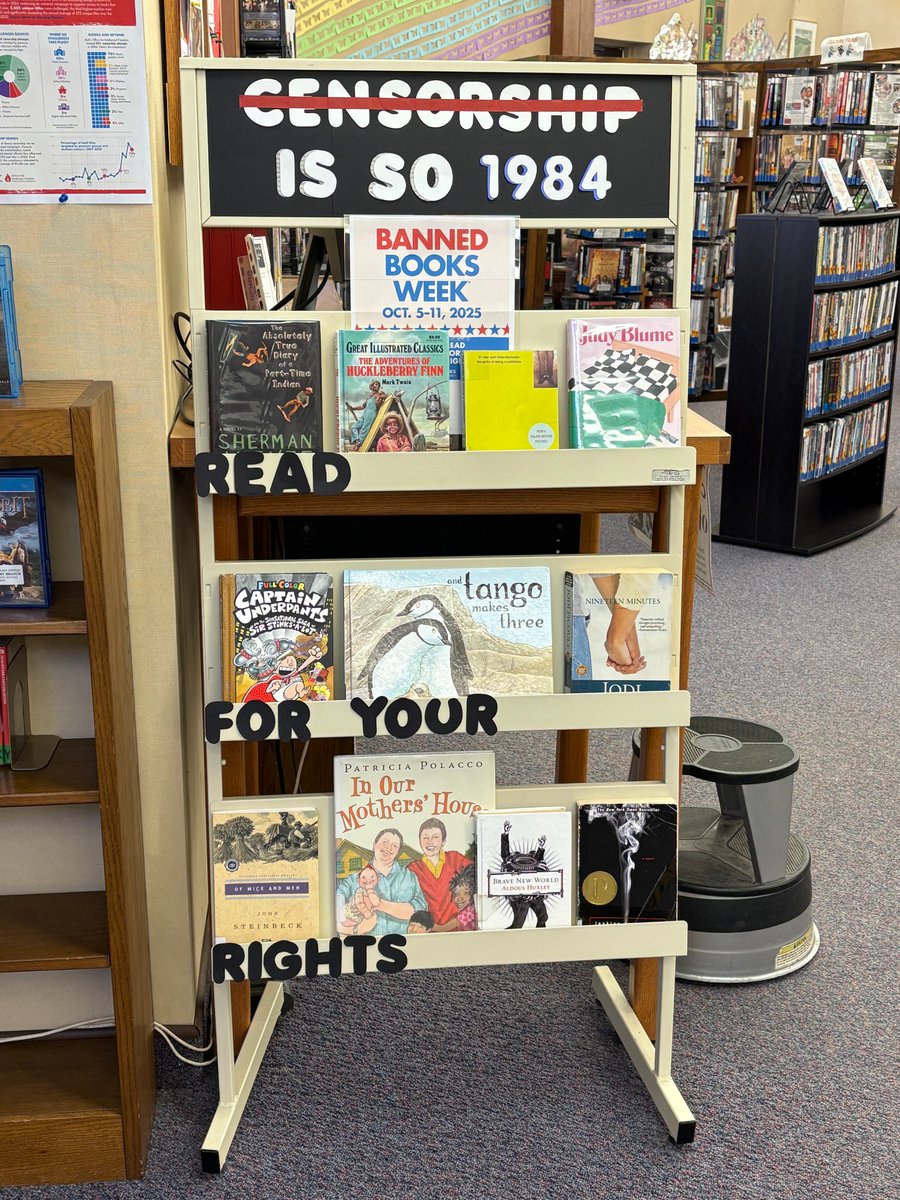 sussexcountylib's tweet image. There is something for everyone at your library. Celebrate your freedom to read today by visiting your library and taking out a book (or 50).
#fREADom #FreedomToRead #BannedBookWeek #LibrariesAreForEveryone #Books #AmReading #NationalHispanicHeritageMonth #StaffReads