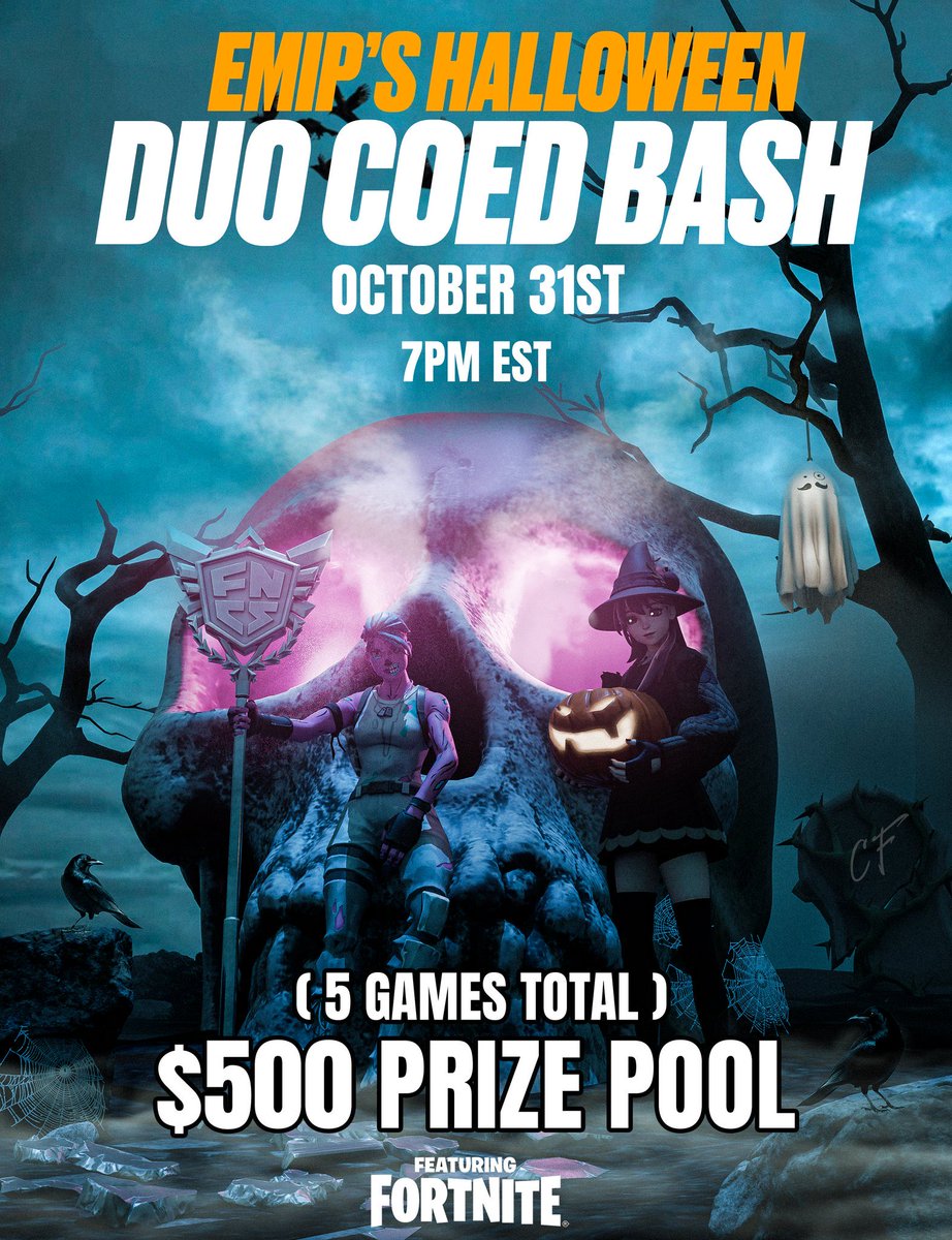 hosting my first community tournament on halloween 🎃 (victory cup format)

be sure to follow, like &amp; retweet this post AND join discord.gg/emip —&gt; announcements channel and react to the post for a chance to participate. also looking for sponsors to up the prizepool!