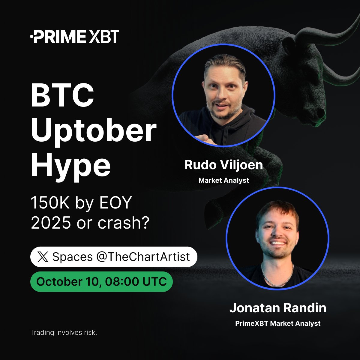 🎙️ Tune in tomorrow with our market analyst @JonatanRLZ to discuss: 🟢 Is # Bitcoin gearing up for a bull run? 🟢 Can $BTC really hit $150K by end of  2025? 🟢 A