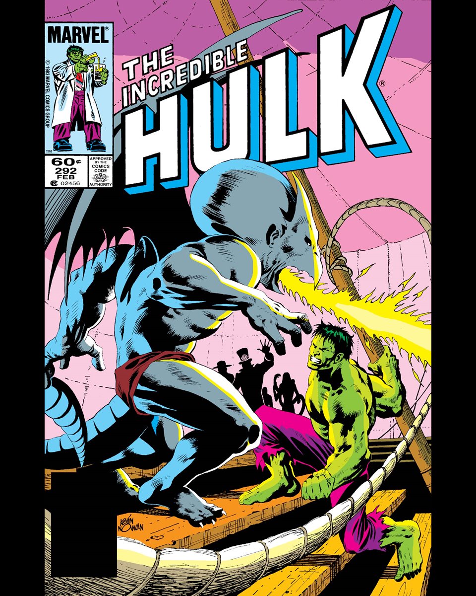 Incredible Hulk #292 cover dated February 1984.

Bruce Banner is transformed into the Hulk unwillingly while under Ringmaster’s mind control!