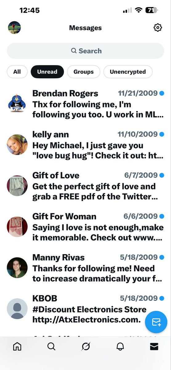 Mike_Conrad's tweet image. Hey @X love it when I get an #inbox full of unread messages from 2009! WTF is going on??