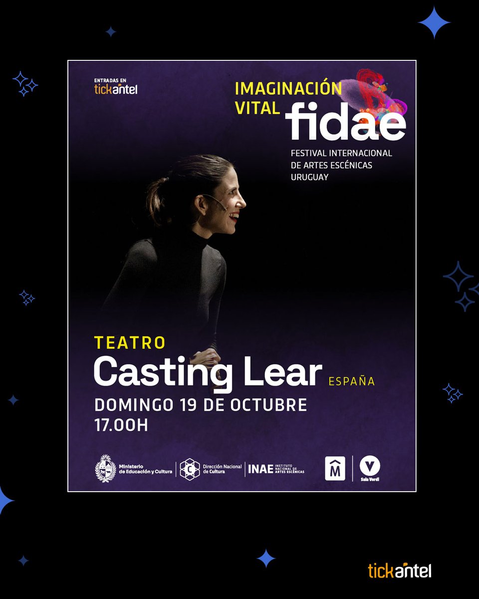 Tickantel's tweet photo. Casting Lear llega al FIDAE 2025.
Una Cordelia contemporánea reconstruye su historia, buscando cada noche a un padre posible.
🎭 Inspirada en el clásico de Shakespeare.
Entradas disponibles en Tickantel 👉 https://t.co/2sOTpnSyVR https://t.co/3WOc0v6CQw