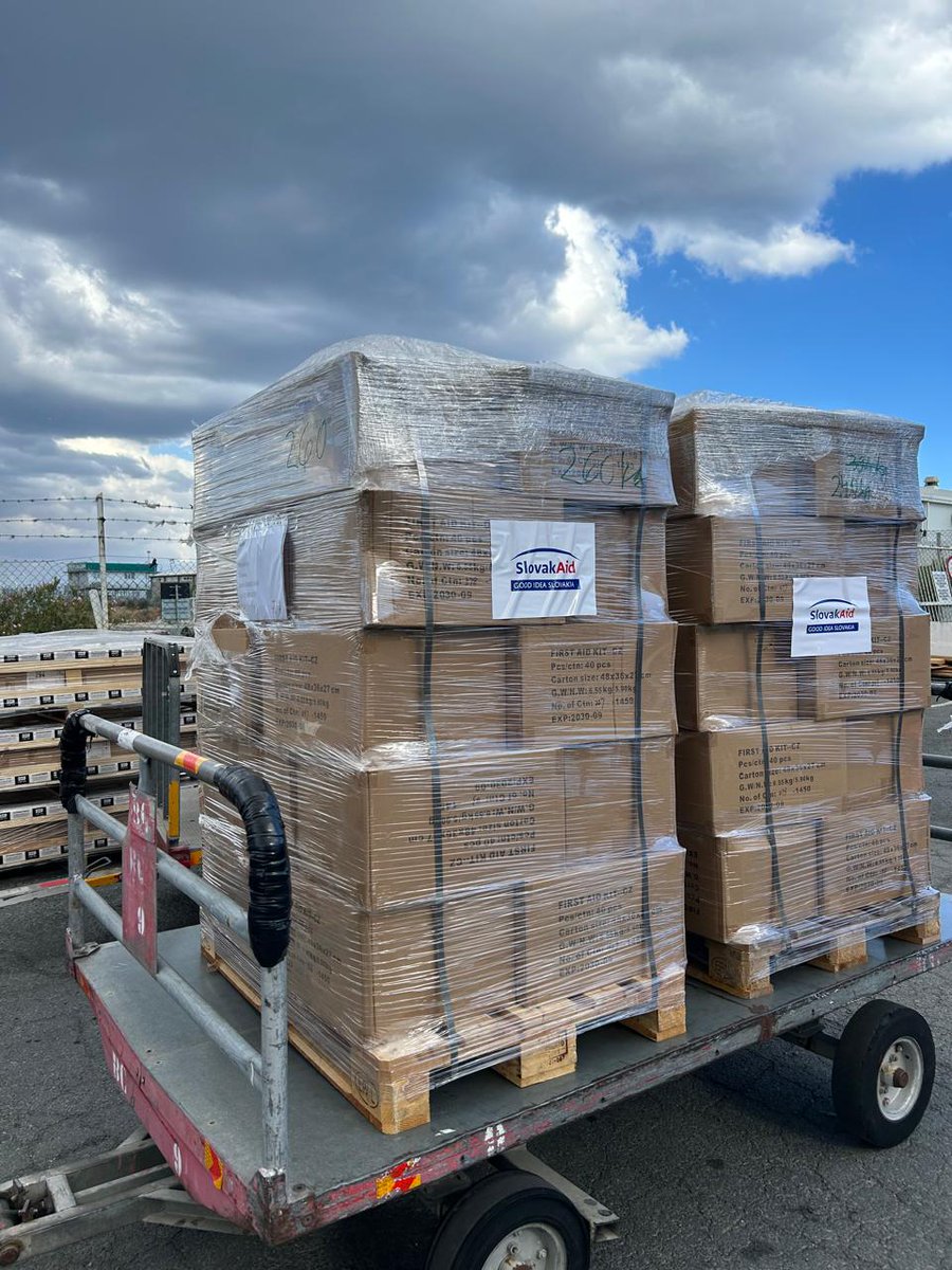 Very grateful to Cyprus, <a href="/UNOPS/">UNOPS</a>, and <a href="/NKarkotis/">Neofytos Karkotis</a> for their excellent cooperation in delivering humanitarian aid to those most in need in Gaza. Thanks to Cyprus Maritime Corridor this aid is possible. Well done all actors!  #SlovakAid