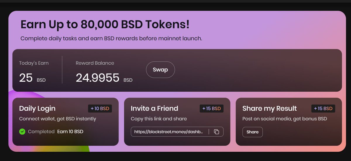 statix_eth's tweet image. blockstreet.money/dashboard?invi… #BSDchallenge #BSDairdrop #AAPL #TSLA #MSFT #NVDA #CRCL #COIN #MSTR #BSD via @BlockSt_HQ