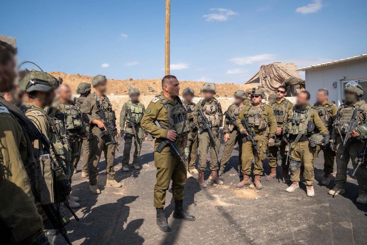 DefenderOfZion3's tweet image. LTG Eyal Zamir commended IDF troops in Gaza for enabling a hostage return agreement through effective ground operations. He stressed maintaining readiness, honoring the fallen, ensuring troop safety during the ceasefire, and staying vigilant to secure Israel.
