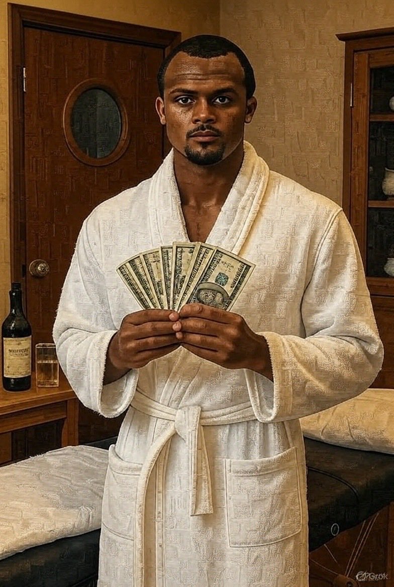 PackersGOATS's tweet image. Deshaun Watson collecting his checks from the Browns💵