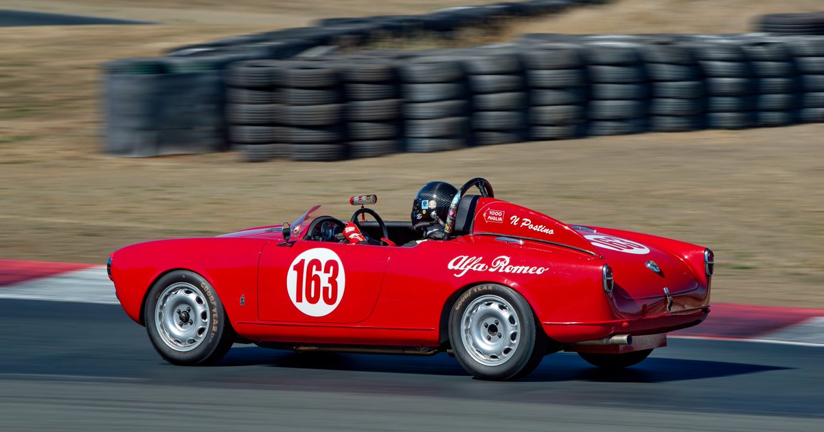 EB_Bob's tweet image. Some on-track favorites from the Classic Sports Racing Group's Oct. 5, 2025 Sears Point Challenge:

Porsche 997 GT3 (2009)
BRM P57 F1 car (1961) (so tiny!)
Alfa Romeo Giulietta Spider (1956)
@RaceSonoma