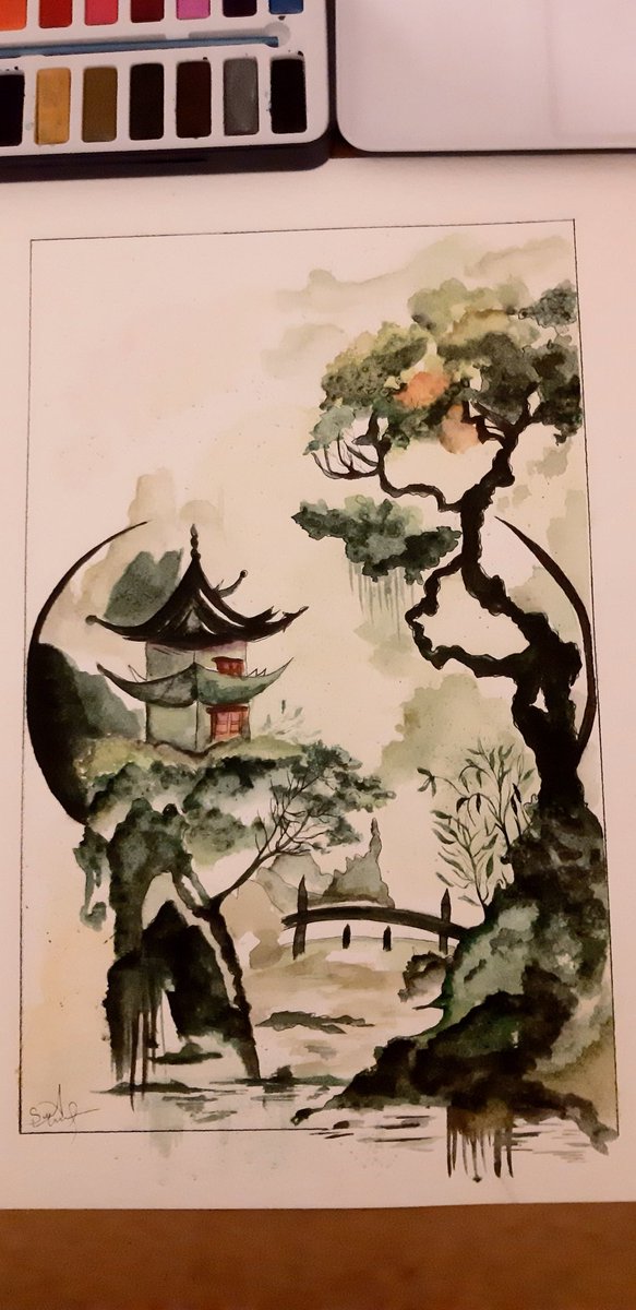 mavikelebeksu's tweet photo. -pictorial art 🎨
#art
#artist
#watercolorpainting
#watercolorartist
#Machiya (町家) https://t.co/Ypm5KiWEGz